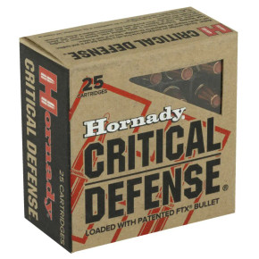 HORNADY CRITICAL DEFENSE 32AUTO 60G FTX 25RD BX 250RD CASE HORN90063