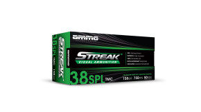 AMMO INC 38SPL GREEN 158GR TMC 50RD BOX 1000 CASE AMMO38158TMCSTRKGRN AMMO INC 38SPL GREEN 158GR TMC 50RD BOX 1000 CASE AMMO38158TMCSTRKGRN