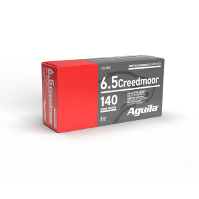 AGUILA 6.5 CREEDMOOR FMJBT 140GR 20RD BOX 25 BXS PER CS AGUI1E650110