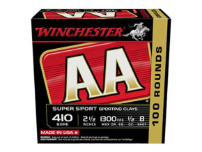 WINCHESTER 410 GA 2-1/2" #8 AA SUPER SPORT SC 1/2 OZ 100 RD/BX 5 BX/CS WINCAASC418VP