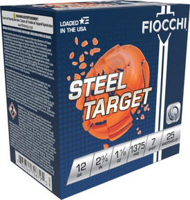 FIOCCHI 12GA 23/4" 11/8OZ #7 STEEL FIOC12S1187 FIOCCHI 12GA 23/4" 11/8OZ #7 STEEL FIOC12S1187