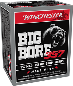 WINCHESTER BIG BORE 357MAG 158G JSP 20RD BX 200RD CS WINCX357MBB WINCHESTER BIG BORE 357MAG 158G JSP 20RD BX 200RD CS WINCX357MBB