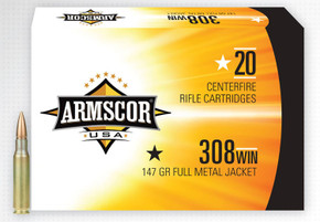 ARMSCOR 308WIN 147G FMJ 20RD BX 500RD CASE O17_ARMS50170 ARMSCOR 308WIN 147G FMJ 20RD BX 500RD CASE O17_ARMS50170