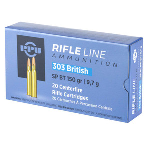 PPU 303 BRITISH 150GR SP 20RD BOX 10 BOXES PER CASE PPUPP303S1 PPU 303 BRITISH 150GR SP 20RD BOX 10 BOXES PER CASE PPUPP303S1