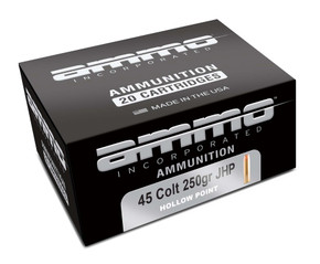 AMMO INC 45 COLT 250GR JHP 20RD BOX 200 CASE AMMO45C250JHP-A20 AMMO INC 45 COLT 250GR JHP 20RD BOX 200 CASE AMMO45C250JHP-A20