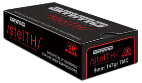AMMO INC 9MM 147G STELTH TMC 50RD BX/1000RD CASE AMMO9147TMC-STL AMMO INC 9MM 147G STELTH TMC 50RD BX/1000RD CASE AMMO9147TMC-STL