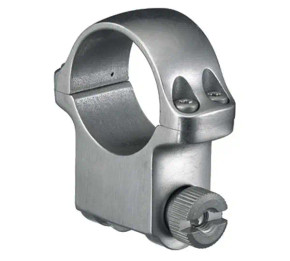 RUGER CLAM SHELL 1" HIGH SCOPE RING STAINLESS RUGE90283