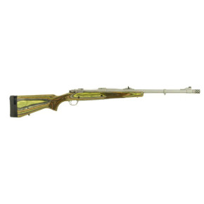 RUGER HAWKEYE GUIDE GUN LH 375 RUGER BOLT RFL 20" MATTE STS THRDED, GRN MTN LAM STOCK, 3RD RUGE47124