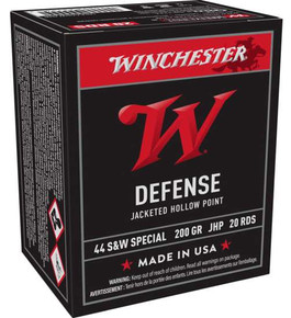 WINCHESTER 44 S&W SPECIAL JHP 200 GR 20 RD/BX 10 BX/CS WINCUSA44SWJHP
