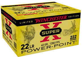 WINCHESTER SUPER X 22LR 40G HP 222RD/BX WINCX22LRPPB WINCHESTER SUPER X 22LR 40G HP 222RD/BX WINCX22LRPPB