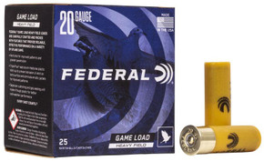 FEDERAL 20GA 2-3/4" 2-1/2DE 1OZ 6 25 RD/BX 10 BX/CS FEDEH2026 FEDERAL 20GA 2-3/4" 2-1/2DE 1OZ 6 25 RD/BX 10 BX/CS FEDEH2026