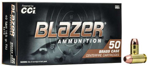 CCI 40 S&W 165 GR FMJ BLAZER BRASS 50 RD/BX 20 BX/CS CCI5210 CCI 40 S&W 165 GR FMJ BLAZER BRASS 50 RD/BX 20 BX/CS CCI5210