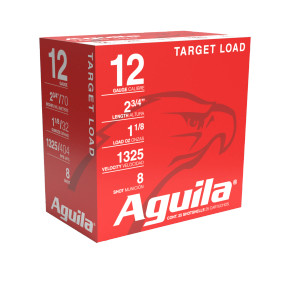 AGUILA 12G 2 3/4" 1-1/8 HV #8 25RD BX 10 BXS PER CS AGUI1CHB1248 AGUILA 12G 2 3/4" 1-1/8 HV #8 25RD BX 10 BXS PER CS AGUI1CHB1248