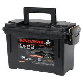 WINCHESTER 22 LR M-22 RN CP 40 GR AMMO CAN 2000 RD/BX 2 BX/CS WINCS22LRTPB