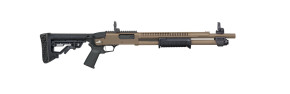 MOSSBERG 590R CERAKOTE 12G 3" SHOTGUN 18.5" W/ H.S., FDE, MOE GRIP/FLIP UP, 5 POSITION STOCK, 6+1 MOSS50758 MOSSBERG 590R CERAKOTE 12G 3" SHOTGUN 18.5" W/ H.S., FDE, MOE GRIP/FLIP UP, 5 POSITION STOCK, 6+1 MOSS50758