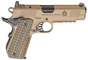 SPRINGFIELD ARMORY TRP AOS 1911 FDE 4.25" 45ACP W/ CARRY CUT & RAIL 2-8RD SPRIPC9124LRCBCCAOS