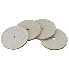 SISAL POLISHING WHEEL, 8'' X .375'', 1/2'' ARBOR 032837500