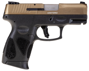 Taurus 1G2C93A12 G2C  Compact Frame 9mm Luger 12+1 3.26" Matte Stainless Steel Barrel, Burnt Bronze Serrated Alloy Steel Slide, Black Polymer Frame w/Picatinny Rail & Polymer Grip, Right Hand 139114