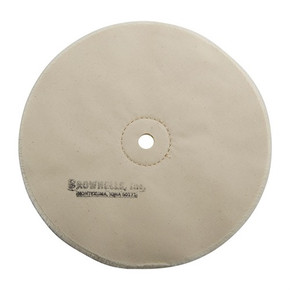 MUSLIN POLISHING WHEEL, LOOSE, 8'' X 20-PLY, 1/2'' ARBOR 032820500