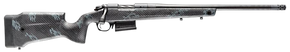Bergara Rifles B14SM759CF B-14 Crest 6.5 PRC 3+1 20" Sniper Gray Cerakote #5 Contour Threaded Barrel, Sniper Gray Cerakote Steel Receiver, Black & Gray Sponge Fixed Carbon Fiber Stock 160133