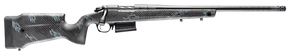Bergara Rifles B14LM7513CF B-14 Crest 7mm PRC 5+1 22" Sniper Gray Cerakote #5 Contour Threaded Barrel, Sniper Gray Cerakote Steel Receiver, Black & Gray Sponge Fixed Carbon Fiber Stock 160135