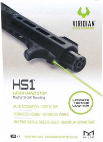 VIRIDIAN LASER HANDGUARD HS1GREEN W/HAND STOP M-LOK FDE 9120037