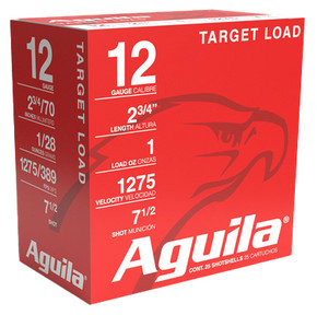 AGU TARGET LOAD 12GA 2.75 1OZ #7.5 25/10 AGU 1CHB1337 AGU TARGET LOAD 12GA 2.75 1OZ #7.5 25/10 AGU 1CHB1337