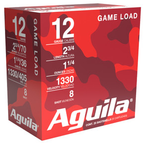 AGU HIGH VELOCITY 12GA 2.75 1-1/4OZ #8 25/10 AGU 1CHB1208 AGU HIGH VELOCITY 12GA 2.75 1-1/4OZ #8 25/10 AGU 1CHB1208