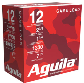 AGU HIGH VELOCITY 12GA 2.75 1-1/4OZ #7.5 25/10 AGU 1CHB1207 AGU HIGH VELOCITY 12GA 2.75 1-1/4OZ #7.5 25/10 AGU 1CHB1207
