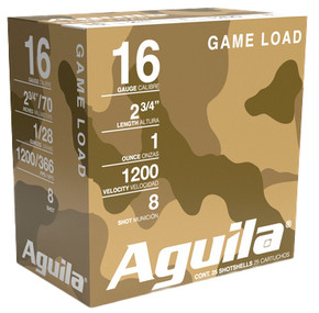 AGU 16GA 1200FPS 2.75 1OZ #8 25/10 AGU 1CHB1618 AGU 16GA 1200FPS 2.75 1OZ #8 25/10 AGU 1CHB1618