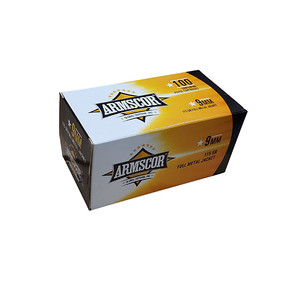 ARMSCOR AMMO 9MM 124GR FMJ 100/12 VALUE PACK AUA 50445 ARMSCOR AMMO 9MM 124GR FMJ 100/12 VALUE PACK AUA 50445