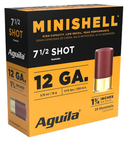 AGU MINISHELL 12GA 1.75 5/8OZ #7.5 25/10 AGU 1CHB1387