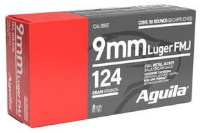 AGU 9MM 124GR FMJ 50/20 AGU 1E092110 AGU 9MM 124GR FMJ 50/20 AGU 1E092110