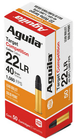 AGU TARGET COMPETITON 22LR 40GR LEAD SP 50/20 AGU 1B220514 AGU TARGET COMPETITON 22LR 40GR LEAD SP 50/20 AGU 1B220514