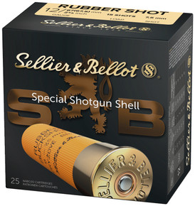 SB 12GA 2.75 RUBBER BUCK SHOT 15P 25/10 SB SB12RSA
