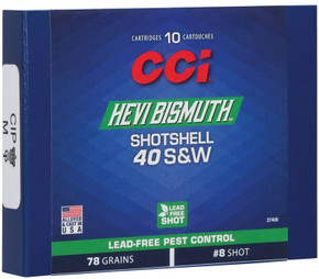 CCI 40SW BISMUTH SHOTSHELL 10/20 CCI 3740B CCI 40SW BISMUTH SHOTSHELL 10/20 CCI 3740B
