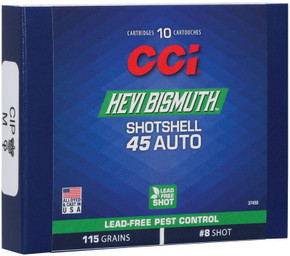 CCI 45ACP BISMUTH SHOTSHELL 10/20 CCI 3745B CCI 45ACP BISMUTH SHOTSHELL 10/20 CCI 3745B