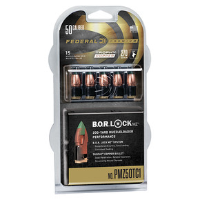 FED 50CAL 270GR TROPHY COPPER MZ BOR LOCK 15/10 FED PMZ50TC1