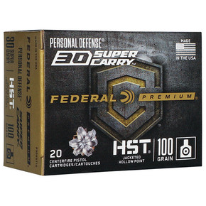 FED 30SC 100GR HST JHP 20/10 FED P30HST1S FED 30SC 100GR HST JHP 20/10 FED P30HST1S