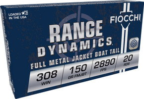 FIO RANGE 308WIN 150GR FMJ 20/10 FIO 308A FIO RANGE 308WIN 150GR FMJ 20/10 FIO 308A