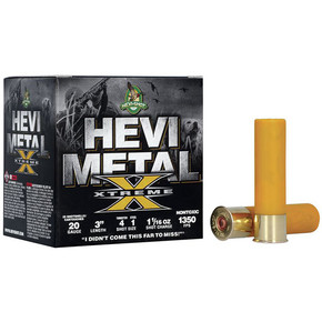 HEVI METAL XTREME 20GA 3 1.0625OZ #4-1 25/10 HEVI HS39202 HEVI METAL XTREME 20GA 3 1.0625OZ #4-1 25/10 HEVI HS39202
