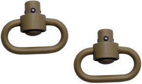 GROVTEC HD PUSH BUTTON SWIVELS</br>CERAKOTE FDE 1 1/4" 2-PACK GTSW253 GROVTEC HD PUSH BUTTON SWIVELS</br>CERAKOTE FDE 1 1/4" 2-PACK GTSW253