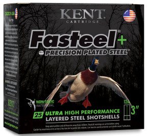 KENT FASTEEL PLUS 12GA 3 1-1/4OZ BB&2 25/10 KEN K123FSP36BBX2 KENT FASTEEL PLUS 12GA 3 1-1/4OZ BB&2 25/10 KEN K123FSP36BBX2
