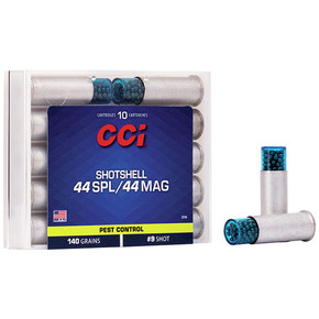 CCI 44SPL MAG SHOTSHELL #9 10/20 CCI 3744 CCI 44SPL MAG SHOTSHELL #9 10/20 CCI 3744