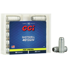 CCI 40SW SHOTSHELL #9 10/20 CCI 3740 CCI 40SW SHOTSHELL #9 10/20 CCI 3740