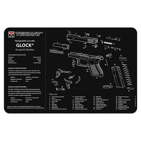 TEKMAT GLOCK 42/43 GUN CLEANING MAT TEK 17GLOCK4243 TEKMAT GLOCK 42/43 GUN CLEANING MAT TEK 17GLOCK4243