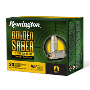 REM GOLDEN SABER DEFENSE 38SPL+P 125GR BJHP 20/25 REM 27606 REM GOLDEN SABER DEFENSE 38SPL+P 125GR BJHP 20/25 REM 27606