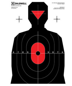 CALDWELL SILHOUETTE DUAL ZONE TARGET 8PK CW 1175523 CALDWELL SILHOUETTE DUAL ZONE TARGET 8PK CW 1175523