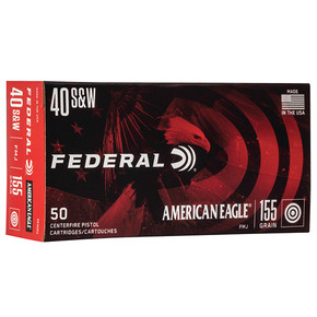 FED AMERICAN EAGLE 40SW 155GR FMJ 50/20 FED AE40R2 FED AMERICAN EAGLE 40SW 155GR FMJ 50/20 FED AE40R2