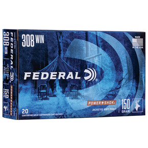 FED POWER-SHOK 308WIN 150GR SP 20/10 FED 308A FED POWER-SHOK 308WIN 150GR SP 20/10 FED 308A